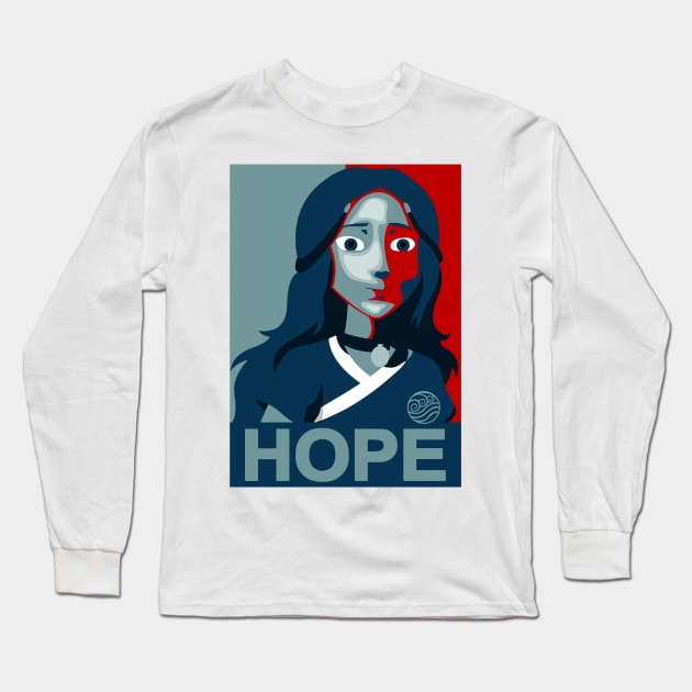 Katara Hope Poster Long Sleeve T-Shirt by gravelparka